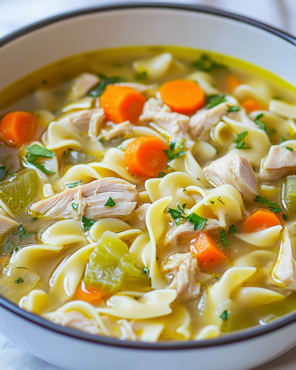 Classic Homemade Turkey Noodle Soup Recipe - additional image