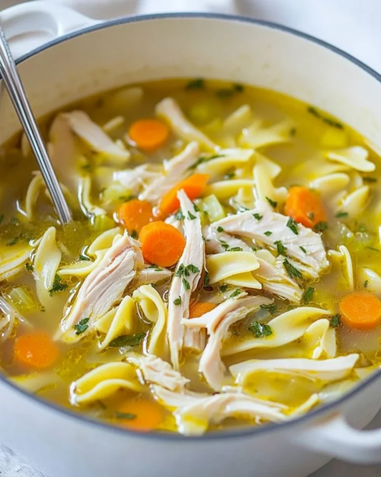 Classic Homemade Turkey Noodle Soup Recipe