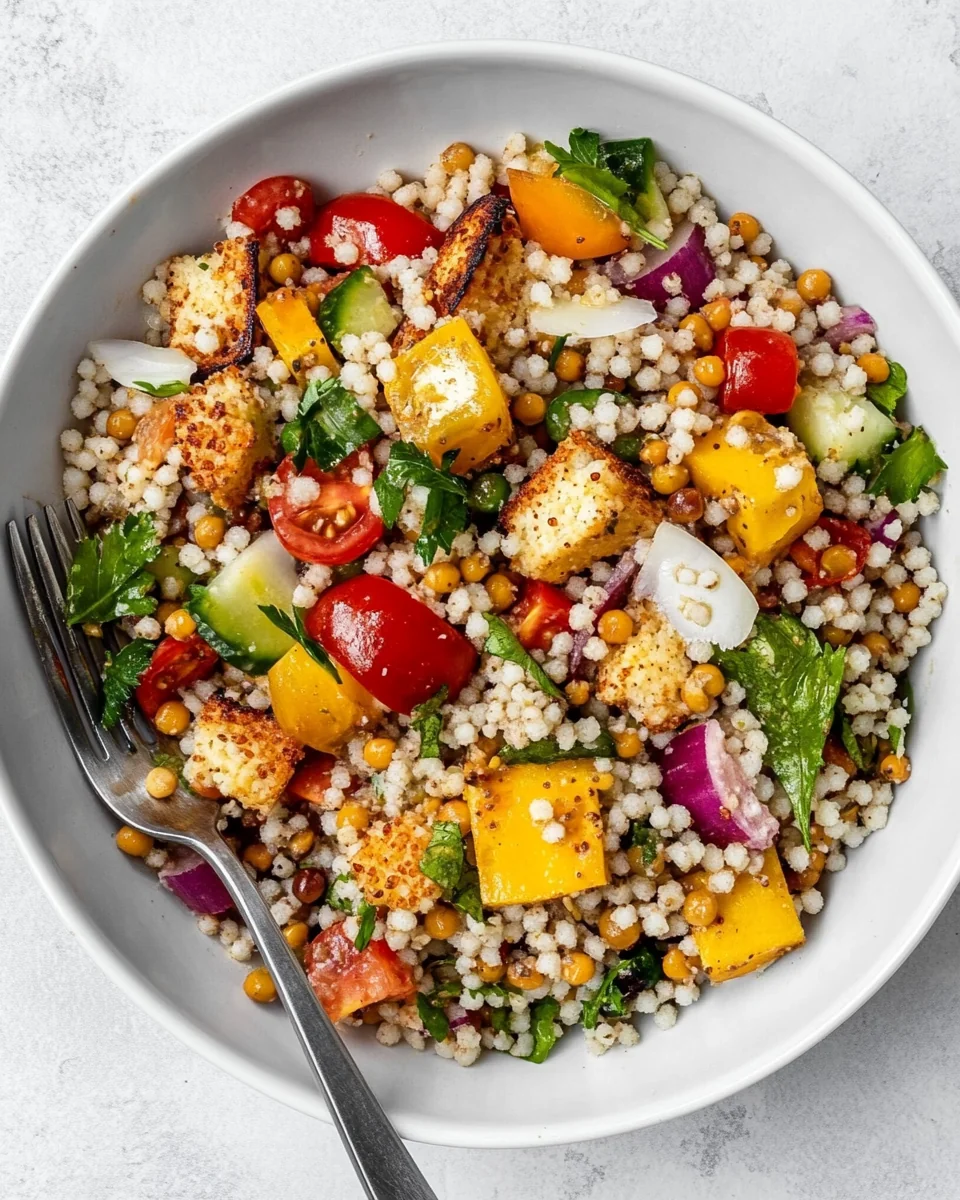 Fresh Vegan Giant Couscous Salad for a Wholesome Meal - additional image