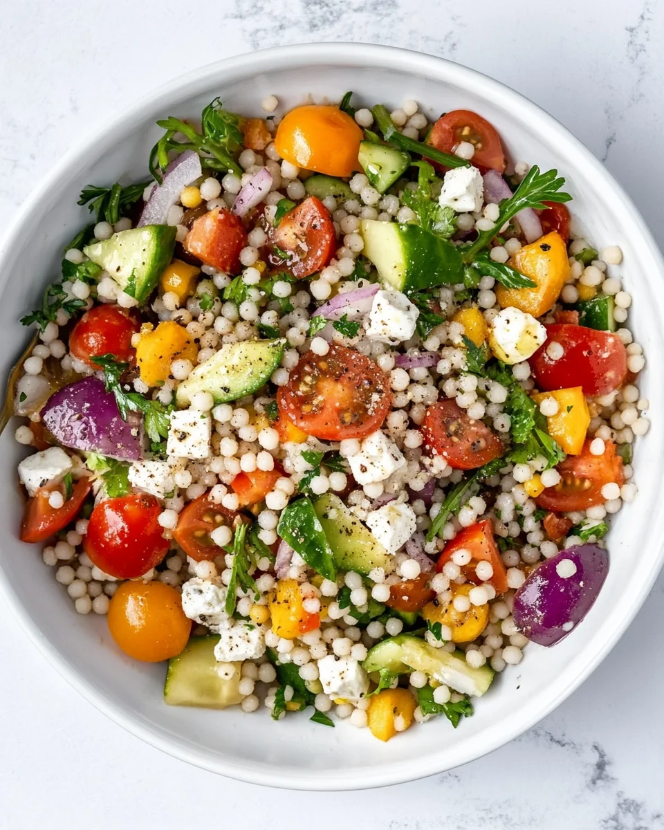 Fresh Vegan Giant Couscous Salad for a Wholesome Meal - additional image