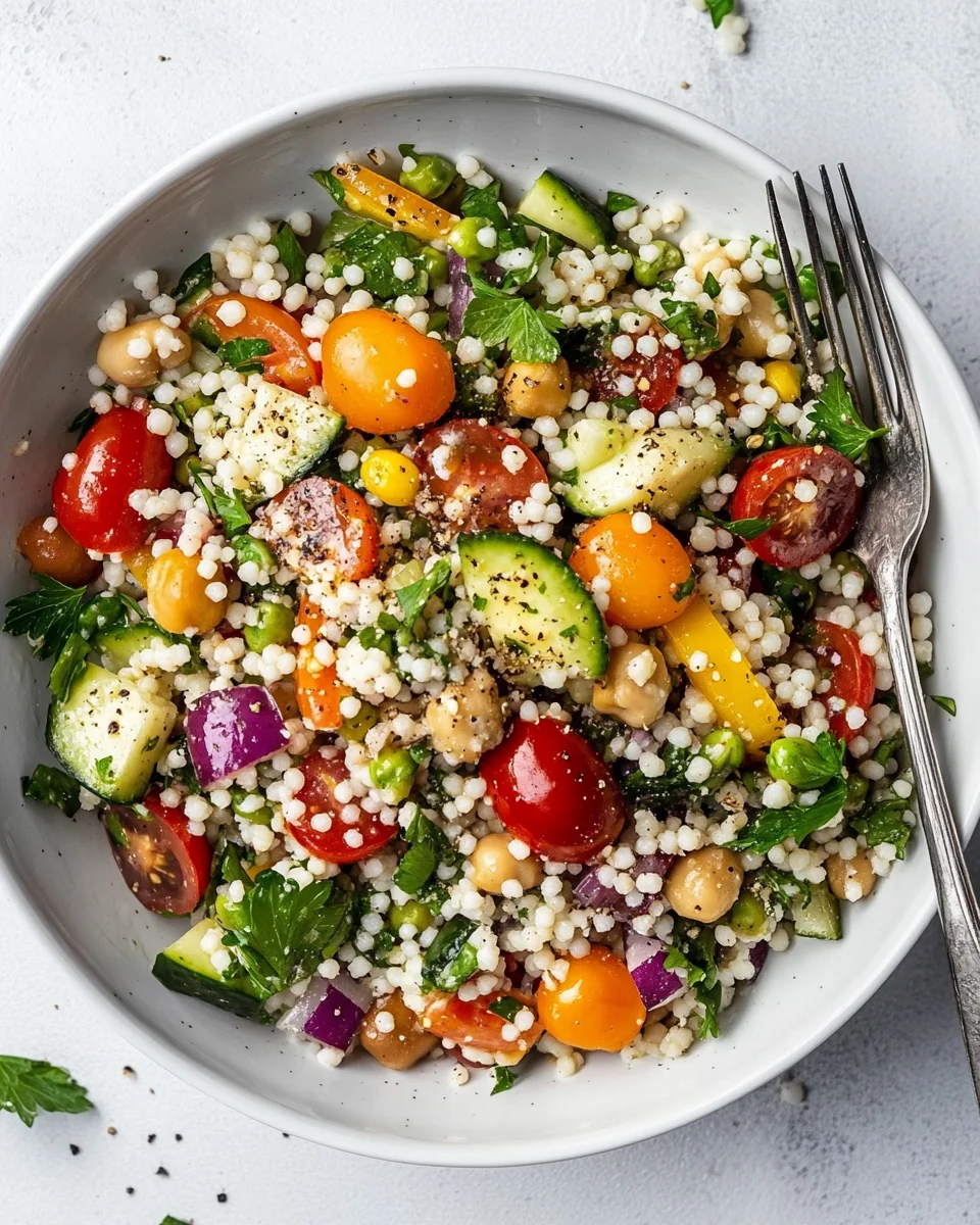 Fresh Vegan Giant Couscous Salad for a Wholesome Meal - additional image