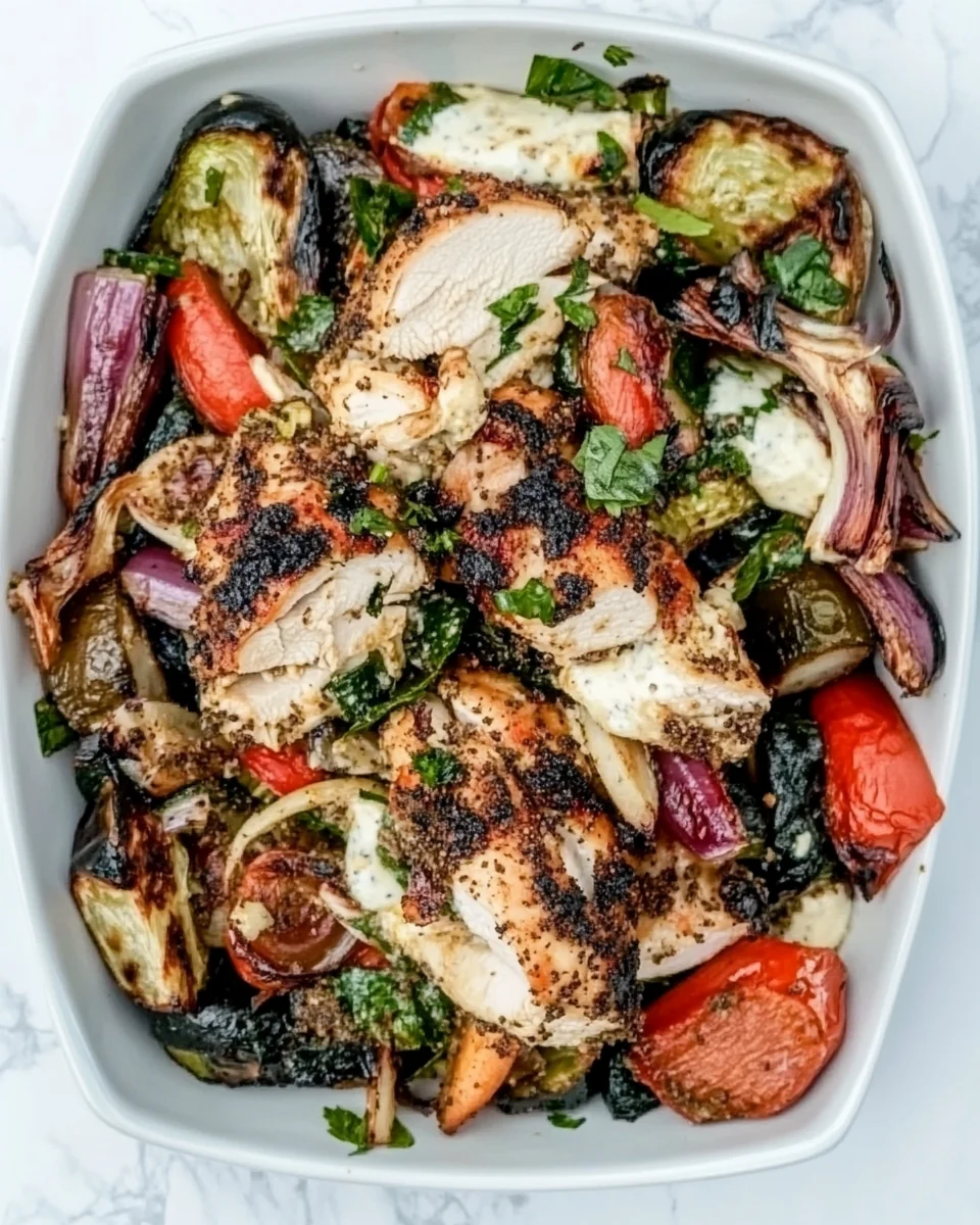 Zaatar Chicken with Roasted Vegetables and Tahini Delight - additional image