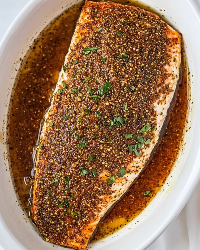 Zaatar Salmon with Spicy Garlic Butter Sauce